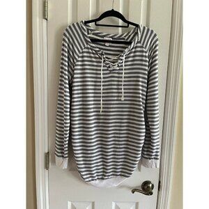 Maternity Striped Sweater